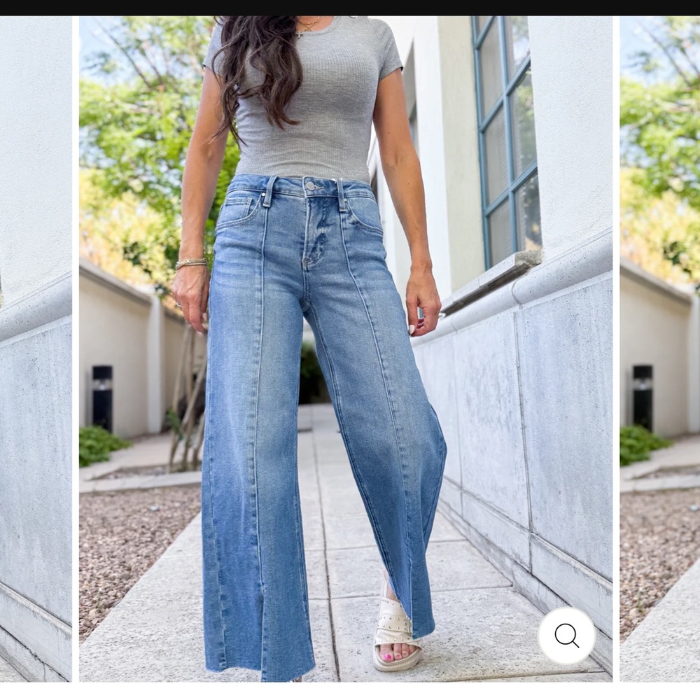 The Layla slit front midrise crop jeans by Risen - Picture 2 of 8